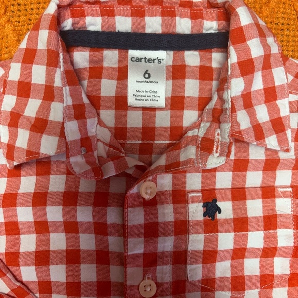 Bundle for little boys of Carter's Red and Tan Camisoles - Picture 7 of 8